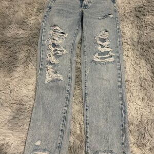 Garage Distressed Light Blue Jeans